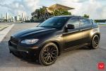 BMW X6 M Matte Black on Vossen Wheels (HF-2) 2019 года
